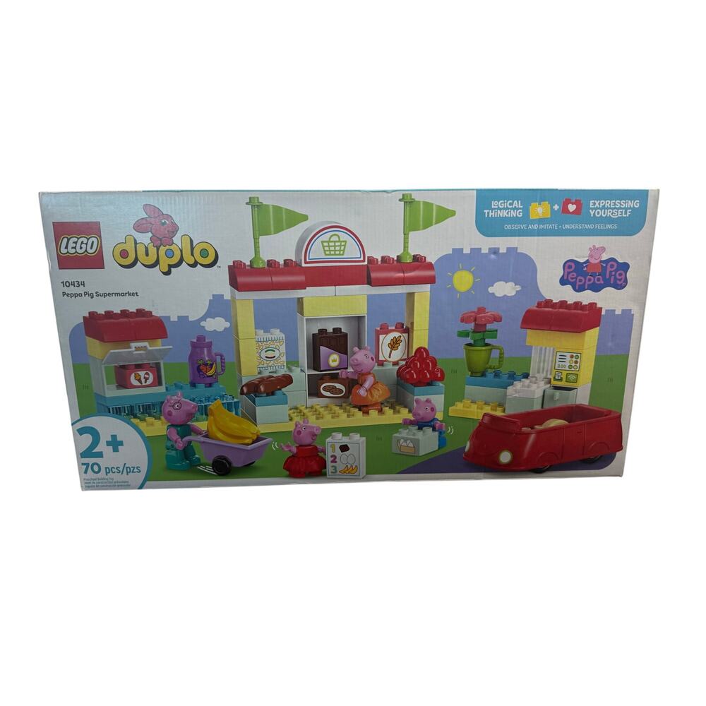 LEGO 6470506 DUPLO Peppa Pig Supermarket Toy for Toddlers with 4 Figures New